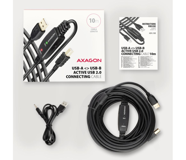 Axagon kabel ADR-210B USB repeater 10 m - 1485413 - zdjęcie 5